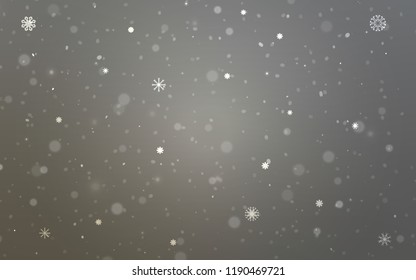 Light Gray vector texture with colored snowflakes. Snow on blurred abstract background with gradient. New year design for your business advert. Light Gray vector texture with colored snowflakes. Snow on blurred abstract background with gradient. New year design for your business advert.