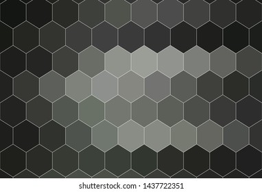 Light Gray vector texture with colorful hexagons. Abstract illustration with colorful hexagons. New template for your brand book.