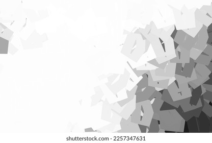Textura vectorial de Gris claro con hexágonos coloridos. Ilustración con un conjunto de hexágonos coloridos. Diseño para afiches y banners de sitios web.