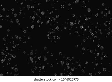 Light Gray vector texture with delicious snacks. Illustration with set of fresh food in doodle style. Pattern for ads of breakfast, lunch, dinner.
