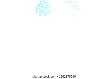 Light Gray vector texture with delicious snacks. Glitter abstract sketch with gourmet food. Template for meal cooking in kitchen.