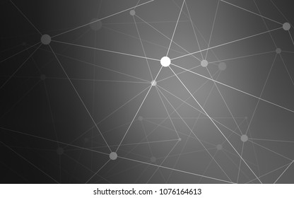 Light Gray vector texture with disks, lines. Abstract illustration with colorful discs and triangles. Pattern can be used for futuristic ad, booklets.