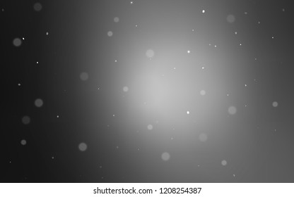 Light Gray vector texture with disks. Blurred decorative design in abstract style with bubbles. Pattern can be used for ads, leaflets.