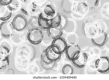 Light Gray vector texture with disks. Modern abstract illustration with colorful water drops. Design for poster, banner of websites.