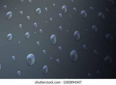 Light Gray vector texture with disks. Glitter abstract illustration with blurred drops of rain. Completely new template for your brand book.