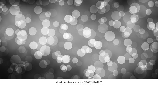 Light Gray vector texture with disks. Modern abstract illustration with colorful circle shapes. Pattern for business ads.