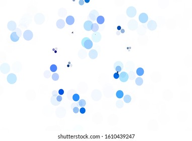 Light Gray vector texture with disks. Blurred bubbles on abstract background with colorful gradient. Design for poster, banner of websites.