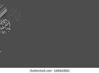 Light Gray vector texture with disks. Beautiful colored illustration with blurred circles in nature style. Pattern for futuristic ad, booklets.