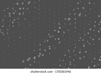 Light Gray vector texture with disks. Blurred decorative design in abstract style with bubbles. Design for your business advert.