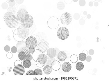 Light Gray vector texture with disks. Glitter abstract illustration with blurred drops of rain. Design for your business advert.