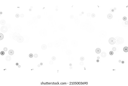 Light Gray vector texture with disks. Blurred decorative design in abstract style with bubbles. Pattern for ads, leaflets.