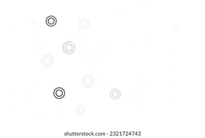 Light Gray vector texture with disks. Blurred decorative design in abstract style with bubbles. Pattern for futuristic ad, booklets.