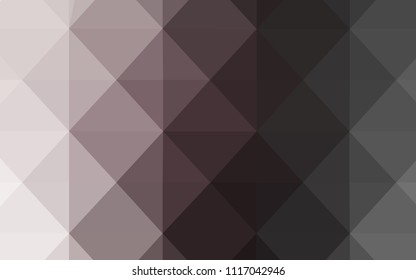 Light Gray vector texture with gradient triangles. Glitter abstract illustration with an elegant triangles. Polygonal design for your web site.