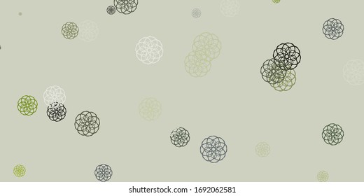 Light Gray vector texture with memphis shapes. Colorful illustration with simple gradient shapes. Background for cell phones.