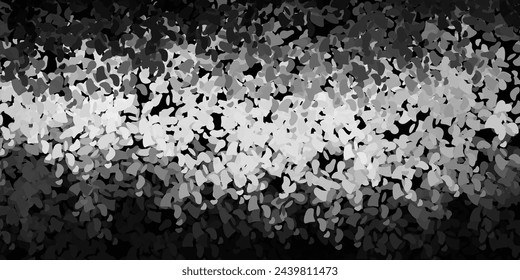 Light gray vector texture with memphis shapes. Modern abstract illustration with gradient random forms. Simple illustration for your web site.