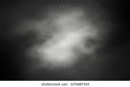 Light Gray vector texture with milky way stars. Space stars on blurred abstract background with gradient. Pattern for astronomy websites.