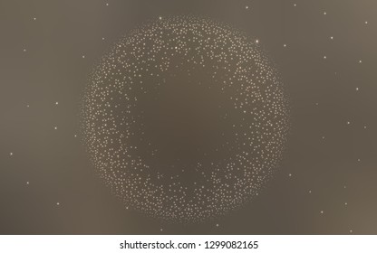 Light Gray vector texture with milky way stars. Space stars on blurred abstract background with gradient. Smart design for your business advert.
