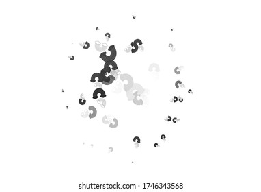 Light Gray vector texture with rainbows, clouds. Abstract illustration with gradient rainbow shapes. Sample for your child design.