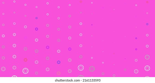 Light Gray vector texture with religion symbols. Colorful mystic symbols with a gradient in ancient style. Best design halloween events.