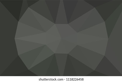 Light Gray vector triangle mosaic cover with a diamond. Illustration in Origami style with gradient. A completely new design for your leaflet.