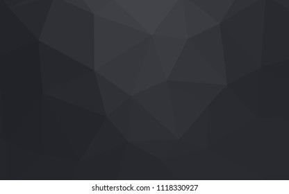 Light Gray vector triangle mosaic texture. Colorful illustration in polygonal style with gradient. Template for cell phone's backgrounds.