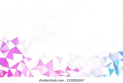 Light Gray vector triangle mosaic texture. Modern abstract illustration with triangles. Template for cell phone's backgrounds.