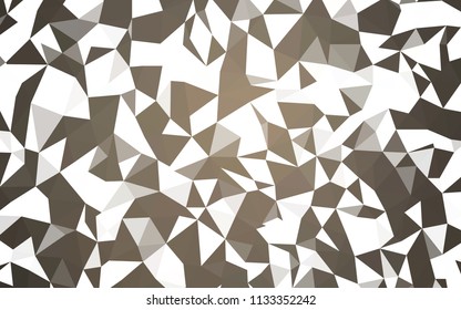 Light Gray vector triangle mosaic texture. Triangular geometric sample with gradient.  Brand new design for your business.