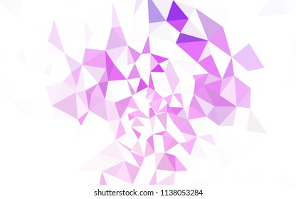 Light Gray vector triangle mosaic template. Elegant bright polygonal illustration with gradient. Template for cell phone's backgrounds.