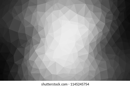 Light Gray vector triangle mosaic texture. Modern abstract illustration with triangles. Triangular pattern for your design.