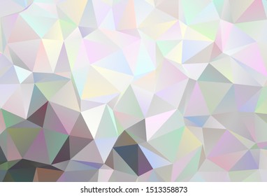Light Gray vector triangle mosaic background. A sample with polygonal shapes. Polygonal design for your web site.
