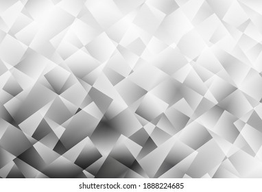 Light Gray vector triangle mosaic template. Colorful illustration in polygonal style with gradient. Pattern for a brand book's backdrop.
