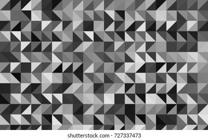 Light Gray vector triangle mosaic background. Shining illustration, which consist of triangles. The completely new template can be used for your brand book.