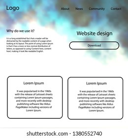 Light Gray vector ui ux kit with space stars. Decorative ui kit design in abstract style with colorful sky. This template you can use for landing pages.