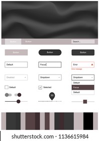 Light Gray vector wireframe kit with abstract circles. Colorful abstract illustration with gradient lines. This sample is for your landing page.