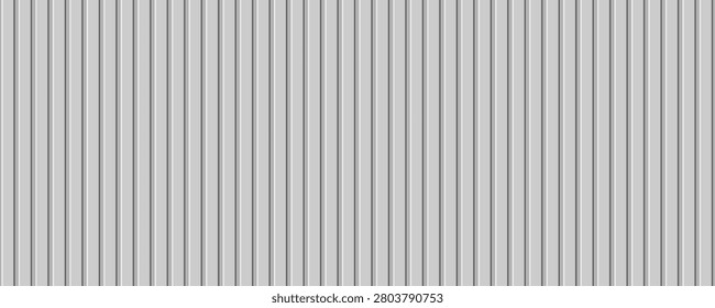 Light gray wood slat wall panel, vertical planks with subtle wooden texture, seamless striped interior background, modern slatted pattern vector design