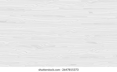 Light gray wooden texture. Hand drawn natural grain wood vector abstract background