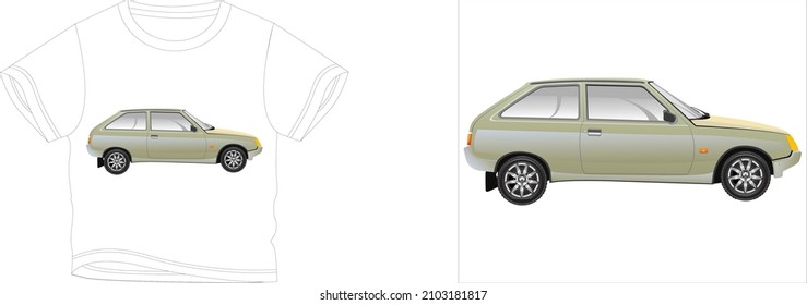 light grayb car t-shirt design background color is a white and t-shirt color is a white beautiful color and beautiful design