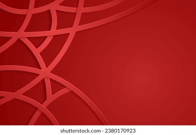 Light green 3d papercut line background template. Background template with an elegant design concept for banner, flayer.