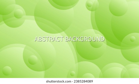 Light green abstract background with gradient spheres	