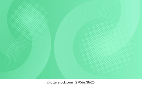 Fondo abstracto verde claro con ondas curvas suaves.
