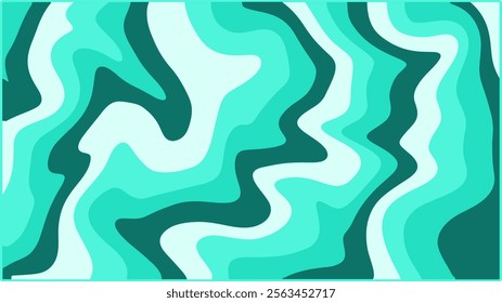 Light Green Abstract Background, Trendy Retro Psychedelic Style Design.
