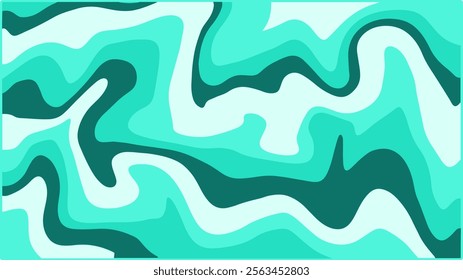 Light Green Abstract Background, Trendy Retro Psychedelic Style Design.