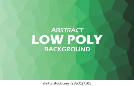 Light Green Abstract Low Poly Background Vector Illustration. Usable for Template Content, Wallapaper, Backdrop, or Background Design