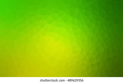 Light green abstract mosaic background. Triangular geometric sample with gradient.  The best triangular design for your business.