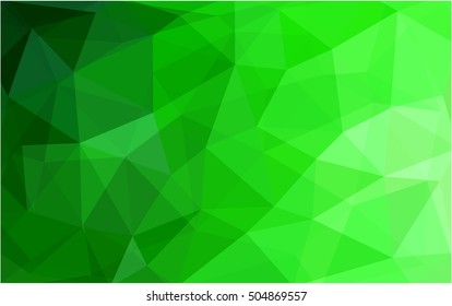Light green abstract mosaic background. Geometric illustration in Origami style with gradient.  The completely new template can be used for your brand book.