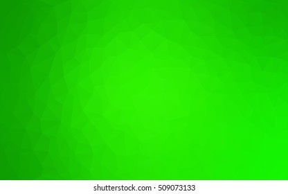 Light green abstract mosaic background. Shining illustration, which consist of triangles. A completely new design for your business.