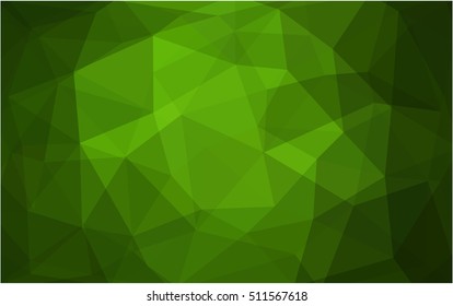 Light green abstract mosaic background. Creative geometric illustration in Origami style with gradient. The elegant pattern can be used as part of a brand book.
