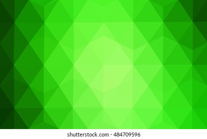 Light green abstract mosaic template. Colorful illustration in abstract style with gradient. A completely new template for your business design.