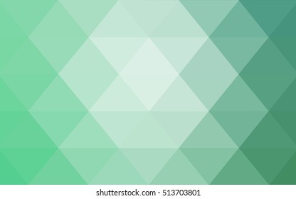 Light green abstract mosaic template. Creative geometric illustration in Origami style with gradient. The elegant pattern can be used as part of a brand book.