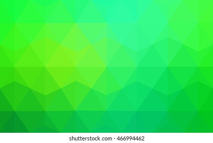 Light green abstract polygonal background. Brand-new colored illustration in blurry style with gradient. The template can be used as a background for cell phones.